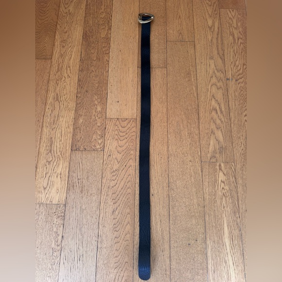 Gucci Authentic Heart Buckle Belt IT SZ 85/34 Black Gold - Picture 10 of 14